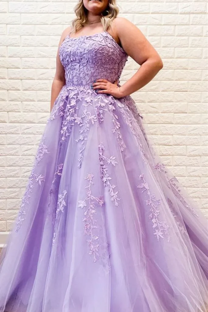 Lavender Prom Dresses for Plus Size